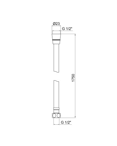 Шланг Lidz Niagara 09 1,75 м LDNIA09CRM35459 Chrome