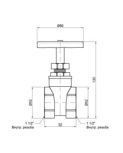 Засувка SD Plus 1" 1/2 ВР SD25040