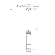 Насос заглибний відцентровий Thermo Alliance 4SSM2-12 0,55 кВт з пультом
