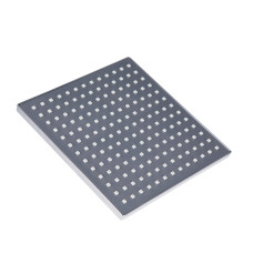 Душова система з верхнім тропічним душем для кабіни Qtap Capricorn на три споживача (з виливом) 53103KNC Chrome