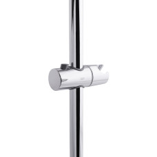 Душова стійка з тримачем універсальна Qtap Lepit 665 мм округла QTLEP82103OC Chrome