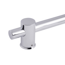 Душова стійка з тримачем універсальна Qtap Lepit 665 мм округла QTLEP82103OC Chrome