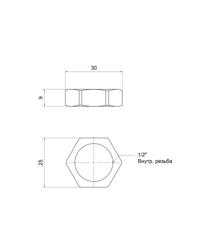 Контргайка SD Plus 1/2" SD40115