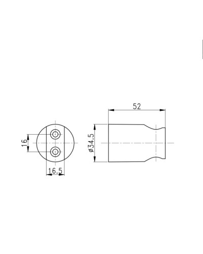 Тримач для ручного душу Qtap Spojeni округлий QT829910842854OB Black Matt