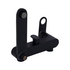 Душова система з верхнім тропічним душем універсальна Qtap Jay на три споживача (з виливом) QTJAY111BLM45549 Black Matt