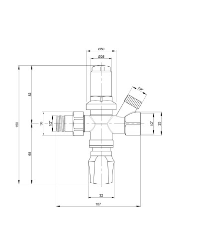 Підживлюючий клапан Icma 1/2" №249