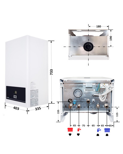 Котел газовий Airfel DigiFEL Premix 23 кВт