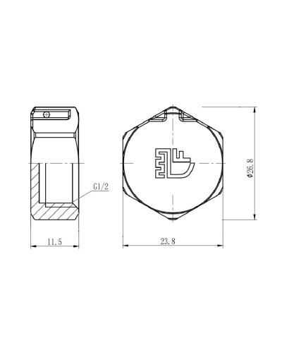 Заглушка SD Forte 1/2" ВР SF35215