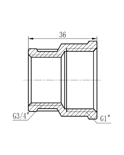 Муфта редукційна SD Forte 1"х3/4" ВВ SF3572520