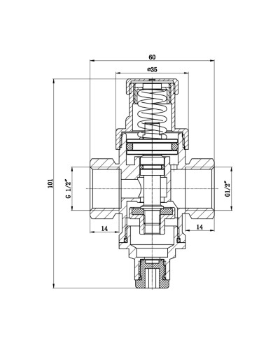 Редуктор SD Forte 1/2" SF241W15