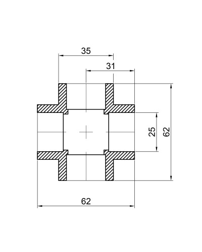 Хрестовина PPR Thermo Alliance 25