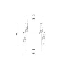 Муфта PPR Thermo Alliance 25х20