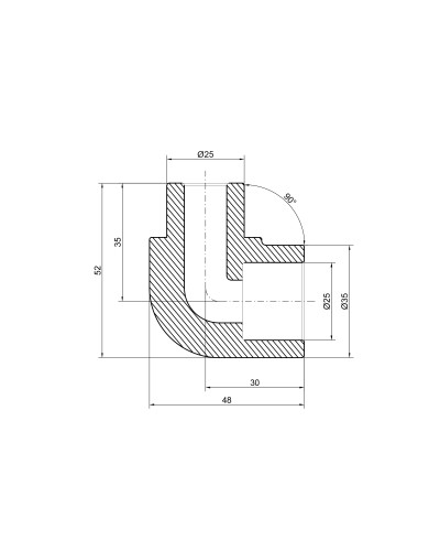 Кутик PPR Thermo Alliance 25, 90°