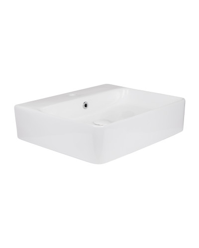 Раковина Qtap Nando 500х420х130 White з донним клапаном QT1211K404AW