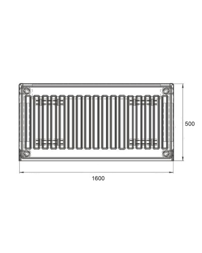 Радіатор сталевий Thermo Alliance 11 тип 500х1600 бічне підключення