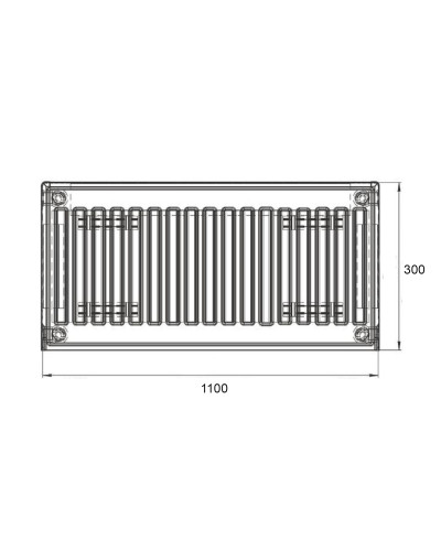 Радіатор сталевий Thermo Alliance 22 тип 300х1100 бічне підключення