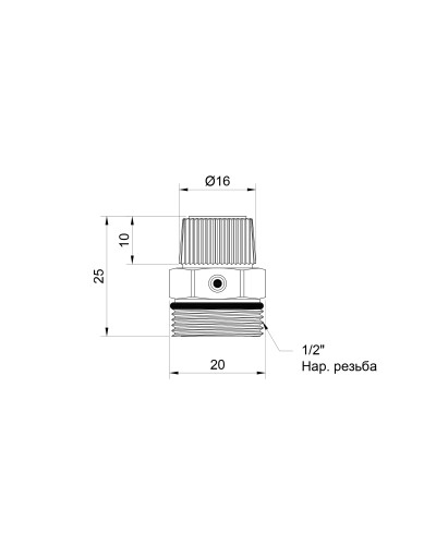 Кран Маєвського SD Plus 1/2" ручний SD211W15