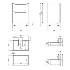 Тумба підлогова Qtap Scorpio 605х825х460 White QT1473TNВ601W