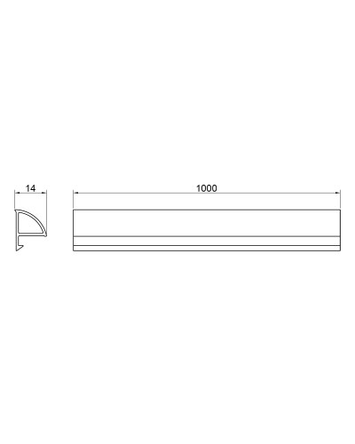 Декоративна планка для піддона та ванни Qtap Water cover WHI60101401