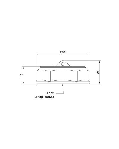 Заглушка SD Plus 1 1/2" ВР SD40240