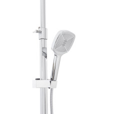 Душова система з верхнім тропічним душем універсальна Lidz Wawel 1030 на три споживача (з виливом) (k35) LDWAW1030CRM45391 Chrome