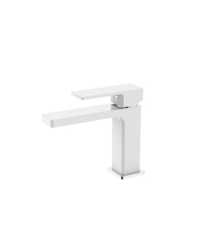 Змішувач для раковини Qtap Gemini QTGEM270CRW45675 Chrome/White