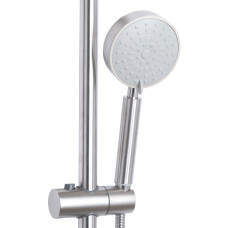 Душова система з верхнім тропічним душем для душу Lidz Aria 1020 на два споживача (k35) LDARI1020NKS46114 Nickel