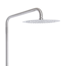 Душова система з верхнім тропічним душем для душу Lidz Aria 1020 на два споживача (k35) LDARI1020NKS46114 Nickel