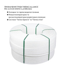 Труба Thermo Alliance PE-RT EVOH White 5 шарів 16х2 мм (600 м) Spain