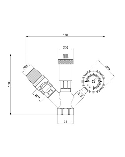 Група безпеки котла SD Plus 1" SD291