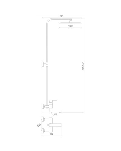 Душова система Globus Lux MILANO GLM-0007