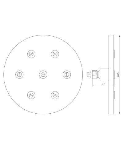 Душова лійка Globus Lux SD08A