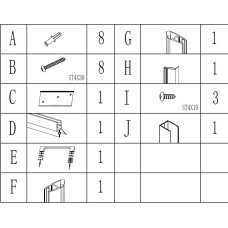 Душові двері BRAVO PROSNA 90