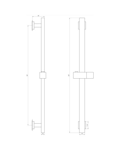 Душова стійка Globus Lux SUS-1108-BB