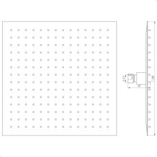 Душова лійка Globus Lux ST-0300-Q-BB