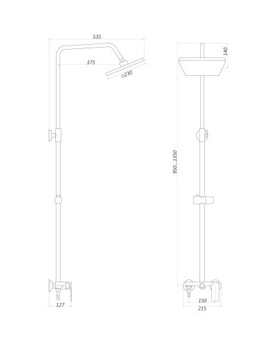 Душова система Globus Lux LAGUNA GLA-0005N