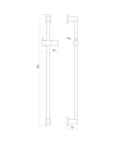 Душова стійка TOPAZ ODISS TO-18107-00