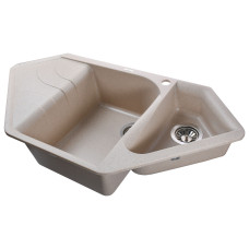 Гранітна мийка Globus Lux GARDA пiщаний 1000х500мм-А0004