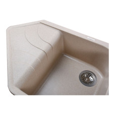 Гранітна мийка Globus Lux GARDA пiщаний 1000х500мм-А0004