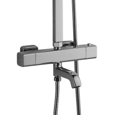 Душова система з верхнім тропічним душем Globus Lux Termostatic Q VAN-GLQ-0041T