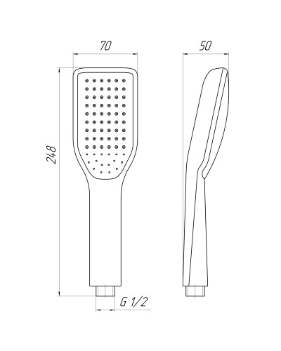 Душова лійка Globus Lux SH651-P