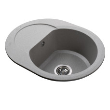 Гранітна мийка Globus Lux MORAINE сiрий камiнь 600x470мм-А0005