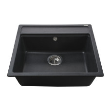 Гранітна мийка Globus Lux VOLTA графіт 570х510мм-А0001