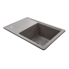 Гранітна мийка Globus Lux MONO мокко 620х435мм