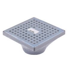 TM213-TILLO Трап пласт., решітка нерж.150х150, горизонт. DN 50,сухий затвір(поворотній), Туреччина