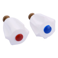 Комплект вентильних головок латунний М18х1 штампований з маховиком для ГВ і ХВ Б1395КМА (пар.2шт)