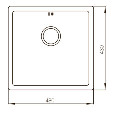 Мийка Mixxus MX4843-220x1.0-Satin (MX0556)