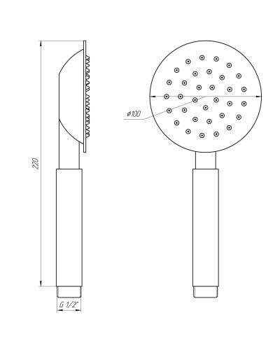 Душова лійка Globus Lux SUS-001H