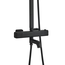 Душова система з верхнім тропічним душем Globus Lux Termostatic Q VAN-GLQ-0041T-BB