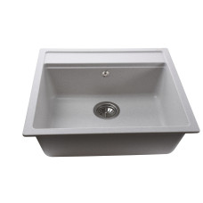 Гранітна мийка Globus Lux VOLTA перлина 570х510мм